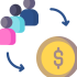 Conversion optimisation icon showing ecommerce sales improvement, customer journey optimisation and revenue growth