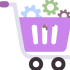 Ecommerce advertising icon showing online product promotion, paid ads and ecommerce sales growth