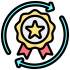 Final branding delivery icon showing consistent design assets and professional brand identity management